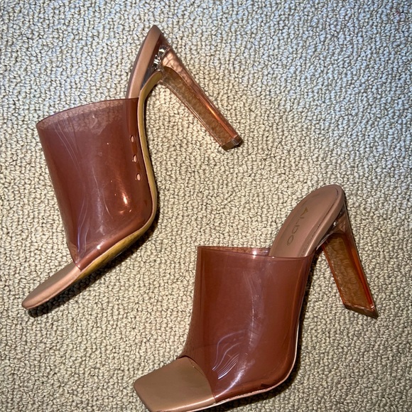 Pink jelly Aldo heels - Picture 1 of 3